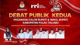 DEBAT PUBLIK KEDUA PASANGAN CALON BUPATI amp WAKIL BUPATI PULAU TALIABU [upl. by Liu766]