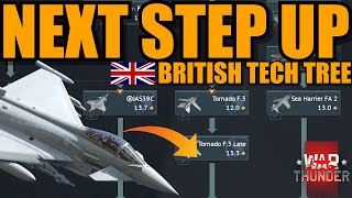 WHAT is the NEXT TOP TIER JET to come in EACH LINE of the BRITISH TECH TREE  War Thunder [upl. by Eardnoed]