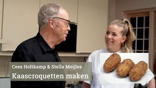 Kaascroquetten maken met Cees amp Stella [upl. by Soirtemed382]