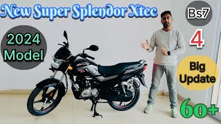 2024 Model Hero Super Splendor Xtec 125 Review  On Road Price  Mileage  Features  Hero Bike [upl. by Fenella293]