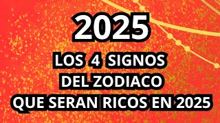 HORÓSCOPO CHINO 2025  Los 4 signos del zodiaco que serán ricos en 2025 [upl. by Otsirave592]