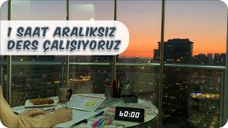 1 Saat Aralıksız Ders Çalış  Gün Batımı ve Motivasyon Artırıcı Müziklerle ✍🏻 [upl. by Christis]