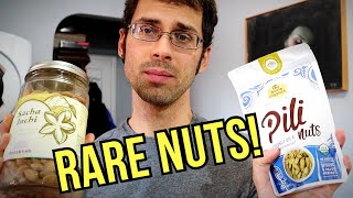 RARE amp EXPENSIVE NUTS REVIEW Sacha Inchi amp Pili Nut  Weird Fruit Explorer [upl. by Etteiluj916]