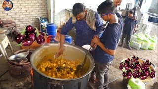 Hyderabadi Bagara Baingan Recipe  How to make Masala Brinjal Curry  Street food planet [upl. by Idoc]