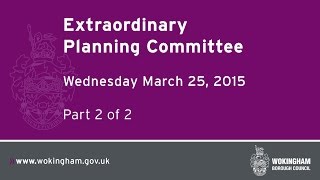 Extraordinary Planning Committee  250315 Part 2 [upl. by Gould927]