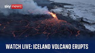 Iceland volcano eruption live Thursday 21 December [upl. by Gerry]