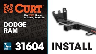 Front Mount Hitch Install CURT 31604 on Dodge Ram [upl. by Harrod439]