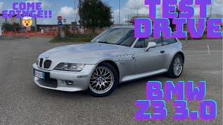 IL 6 CILINDRI SPINGE TEST DRIVE COMPLETO BMW Z3 30 COUPE [upl. by Pattison]