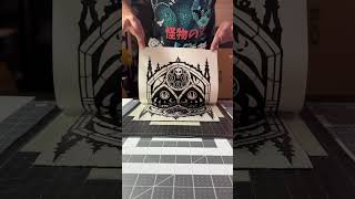 Printmaking ASMR art satisfying printmaking processasmr artist craft [upl. by Lauhsoj]