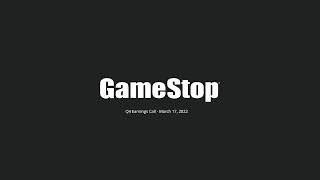 Q4 2021 GameStop Corp Earnings Conference Call [upl. by Ahsemat]