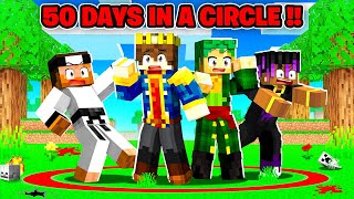 100 Days But YOU CANT LEAVE THE CIRCLE In Minecraft 😰 [upl. by Singer]