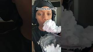 Powdery ice asmr iceeatingasmr crunchyfrost asmr iceeating eatingiceasmrsoft [upl. by Leamiba]