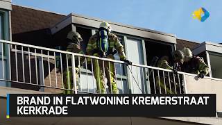 Brand in flatwoning Kremerstraat Kerkrade [upl. by Saoj]