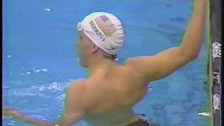 1988 Olympic Games  Swimming  Mens 100 Meter Backstroke Heats  David Berkoff USA WR [upl. by Erdah534]