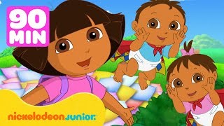 Les Super Aventures de Bébé de Dora  👶 Dora l’Exploratrice  90 Minutes  Nickelodeon Jr France [upl. by Enieledam]