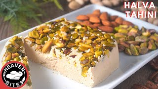 4 ingredients 10 minutes no bake no flour Halva Tahini Recipe sweet [upl. by Inaoj]