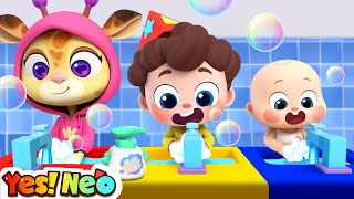 Clean Hands Song  Wash Your Hands  Good Habits Song  Nursery Rhymes amp Kids Songs  Yes Neo [upl. by Irahc]