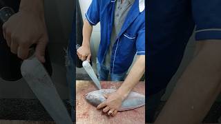 Cleaning Amberjack for the customer fish shortsvideo cuttingfish [upl. by Ariaes]