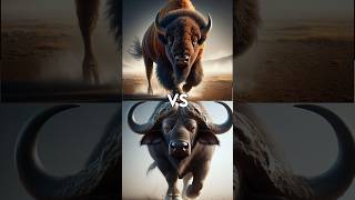 African Wild Buffalo Vs American Bison vs  Moose Spanish Bull  Gazelle Giraffe [upl. by Kamila]