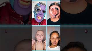 TikTok makeup trend  Circus 🤡  📌 Pinned your comment  makeup transition [upl. by Ahsenev]