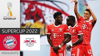 Mané’s First Goal in Official Match  RB Leipzig  FC Bayern 35  Highlights  DFLSupercup 2022 [upl. by Sansbury]