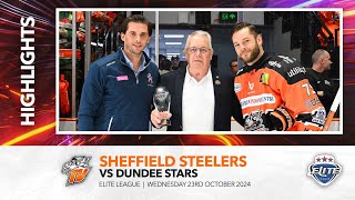 Sheffield Steelers v Dundee Stars  23rd October 2024 [upl. by Enylcaj]