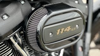 Arlen Ness Big Sucker UPGRADED Air Filter on HarleyDavison M8 Softail Factory Oval 600099 [upl. by Idyh]