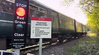 Penstone MWL Foot Level Crossing Devon Saturday 20042024 [upl. by Attesor]