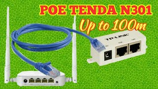 Membuat POE Tenda N301 Sebagai Penangkap Wifi100m UTP CABLE [upl. by Gurl734]