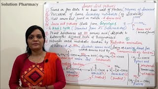 Class 07 Amino Acid Pathway Part 01  Introduction Reductive amination and Transamination [upl. by Analli535]