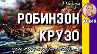 Краткое содержание Робинзон Крузо Дефо Д Пересказ романа за 9 минут [upl. by Deedee]