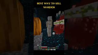 BEST WAY TO BEAT WARDEN minecraft minecraftshorts mustwatch TechnoGamerzOfficial funny [upl. by Elsworth]