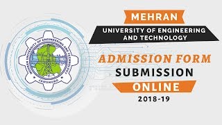 Muet Admission Form Online Registration  Mehran University of Engineering and Technology [upl. by Ostler981]