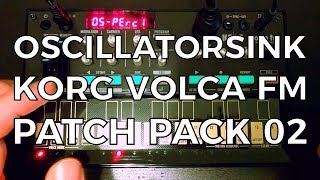 Korg Volca FM Patch Pack 02 Percussive  FREE [upl. by Alleinnad]