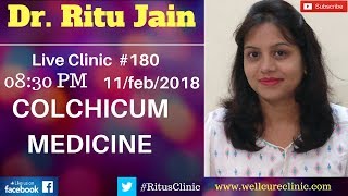 Colchicum Homeopathic Medicine DrRitus Live Clinic180 [upl. by Nelehyram447]