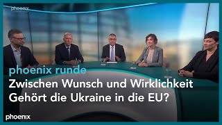 phoenix runde Zwischen Wunsch und Wirklichkeit – Gehört die Ukraine in die EU [upl. by Anitnegra]