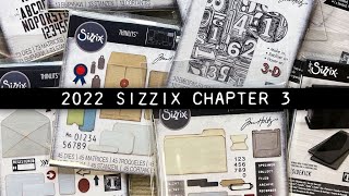 Tim Holtz Sizzix Chapter 3 2022 [upl. by Saturday936]