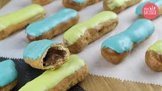 Éclairs au chocolat mit crème pâtissière  Candy Melts – Mai Box von Meine Backbox [upl. by Leda725]