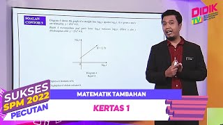 Sukses SPM 2022  Pecutan  Matematik Tambahan Kertas 1 [upl. by Nielson]