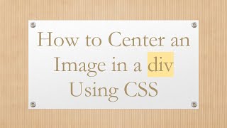 How to Center a Single Div or Text in HTML [upl. by Hanahsuar359]