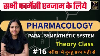 Pharmacology para Sympathetic System  Bpharma  DPharma  all pharmacy exam [upl. by Nilreb]