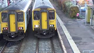 Taffs Well train station train going to Cardiff Central and Aberdare [upl. by Aruasor]