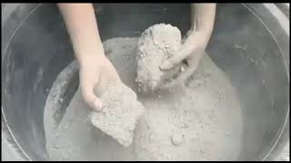 ASMRpure white concrete cement edit crumbling videosatisfying [upl. by Saitam]