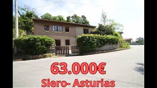 VENDIDA CASA ASTURIANA A 12 MINUTOS DE POLA DE SIERO 63000€PUERTAS Y SUELOS ORIGINALES [upl. by Nalani]