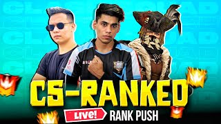 🔴Live CS New Season👽Top 1 Grandmaster Push😎3375 Hard Days Pushing🔥 Garena Free Fire [upl. by Latreece]