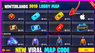 FREE DIAMONDS  V BADGE  BUNDLES OLD WINTERLAND LOBBY MAP  FREE FIRE NEW CRAFTLAND MAP CODE [upl. by Winebaum464]