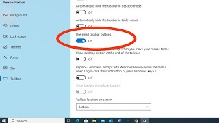 How to make Taskbar Smaller Size in Windows 1011 [upl. by Tayib944]