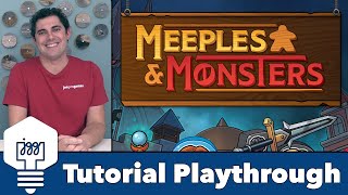 Meeples amp Monsters  Tutorial Playthrough [upl. by Aniretake]