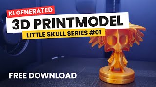 3D Druckvorlage  Little Skull Series 01  Free Download  bambulab 3dprinted ai [upl. by Dirrej896]