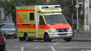 Die gelben Retter aus dem RheinErft Kreis Einsatzfahrten Rettungsdienst Feuerwehr Frechen [upl. by Sidnarb323]